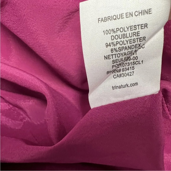 Trina Turk Jovial Dress Warm Magenta - Picture 4 of 6